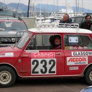 A vintage mini from a previous rally