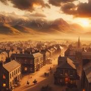 Carlisle if it was featured in a Western movie, according to an AI image generator