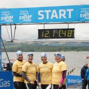 Hospice at Home fundraisers at the Great North Swim 2012