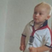Jarrad Branthwaite as a toddler in England kit...a sign of things to come!