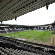 United go to Pride Park on April 27