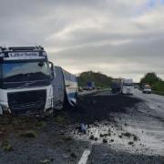 Lorry on M6 Cumbria