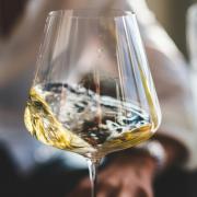 White wine stock image