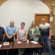 Former and current trust members (L-R) Mike Bryceson, Alan Pitcher, Jo Wolloff, Claire Shepherd and Martin Tickner