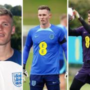 (left to right) Jarrad Branthwaite, Dean Henderson and James Trafford are all in the provisional England squad for Euro 2024