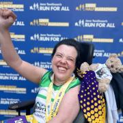Francesca completed the marathon in gruelling heat