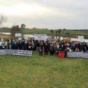 Rockcliffe residents protest in January earlier this year