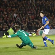 FINISHER: Ashley Nadesan is United’s most in-form striker - particularly in away games where most of his goals have come                           RICHARD PARKES