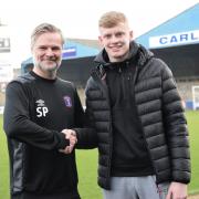 Prospect: Jarrad Branthwaite, 16, this week agreed a two-year deal to join Steven Pressley’s professional ranks at Brunton Park (photo: Amy Nixon)