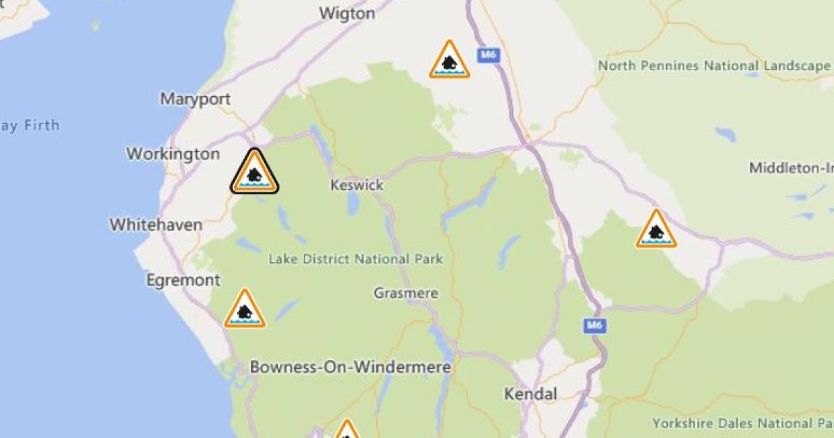 Cumbria: All the flood alerts in place across the county on May, 22 - Vimarsana News
