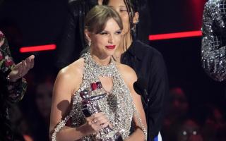 Taylor Swift at the MTV VMA Awards 2022. Credit: Charles Sykes/AP