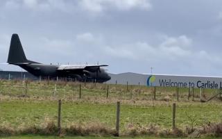 RAF international military exercise lands at Carlisle Lake District Airport