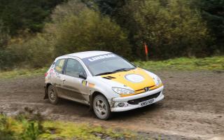 Barry Lindsay competing in last weekend's rally event