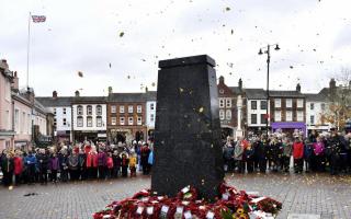 Picture from a remembrance day service in Carlisle, 2019