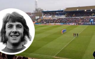 Stan Bowles, left, was the subject of a minute's applause before Carlisle's game against Reading