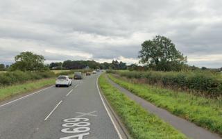Part of A689 near Carlisle blocked following crash