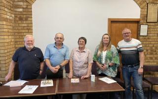 Former and current trust members (L-R) Mike Bryceson, Alan Pitcher, Jo Wolloff, Claire Shepherd and Martin Tickner