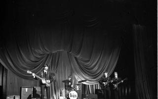 The ABC Cinema stage in Carlisle taken over by The Beatles in 1963
