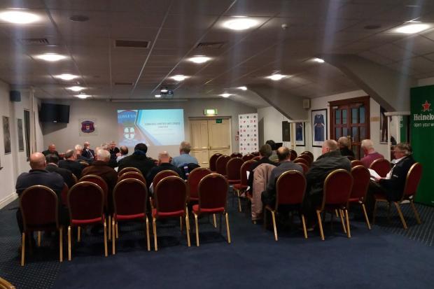 Sparse: Foxy’s Restaurant wasn’t exactly packed to the rafters with shareholders for Carlisle United’s annual general meeting this week