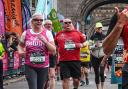 Cath completing last month's London Marathon