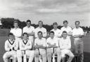 A team of stars...United's 1965 team line up for a cricket match