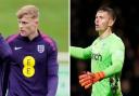 Jarrad Branthwaite, left, and Dean Henderson, right, are hoping for England call-ups