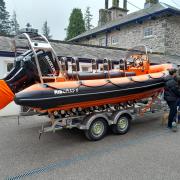 The mountain rescue boat