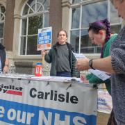 A previous Carlisle Socialist Party NHS stall