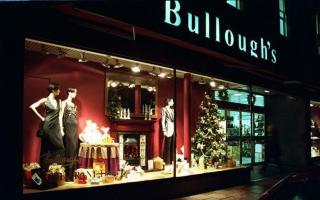 Bulloughs Christmas window view in Carlisle.